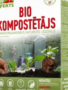 Biokompostētājs. Mikrobioloģiskais kompostētājs 100 g